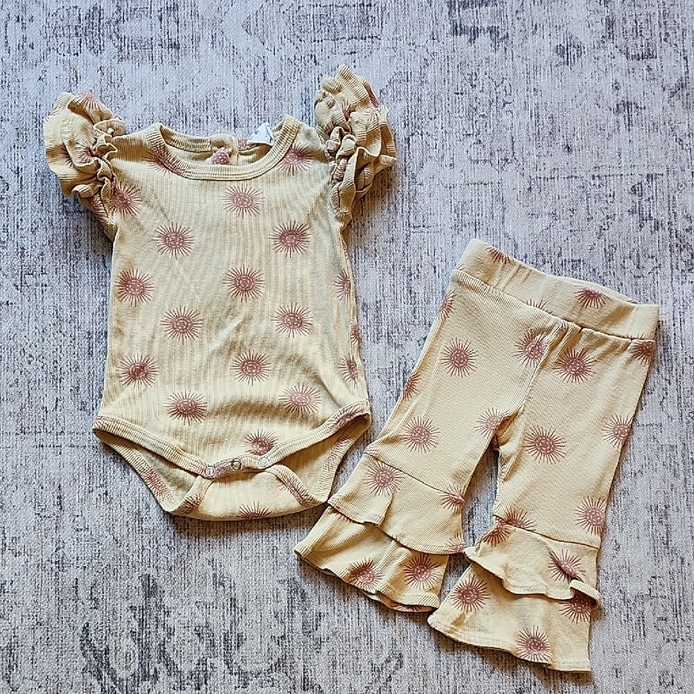 Kate Quinn Sunburst Kids Matching Set - Yellow/orange